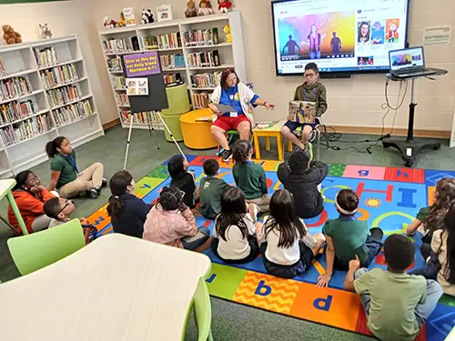 Children learning about Jesus at a Good News Club, Midland Basin Chapter